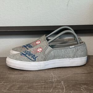 Keds Double Decker x Los Angeles Dodgers Women’s Slip-On Shoes Size 8.5 Gray